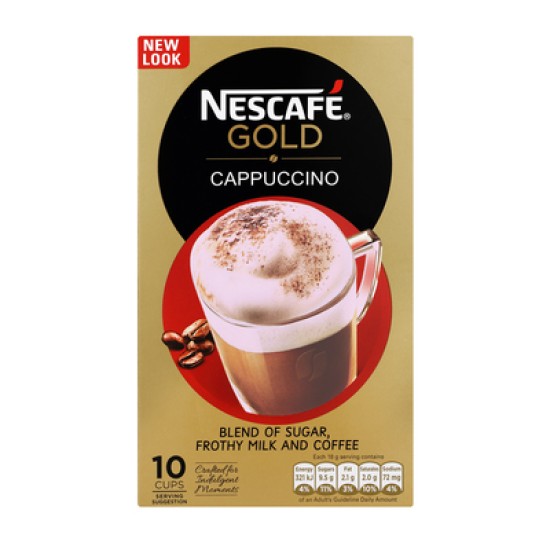 NESTLE NESCAF CAPPUC W/CHOC 10EA