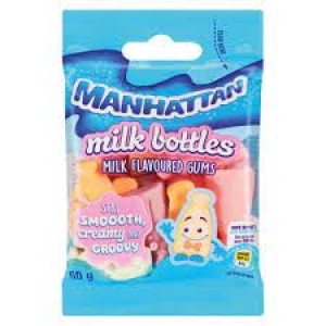 MANHATTAN CANDY MINI MILK BOTTLES 50GR