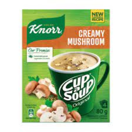 KNORR CUP A SOUP SOUP CREAMY MUSHROOM 4E