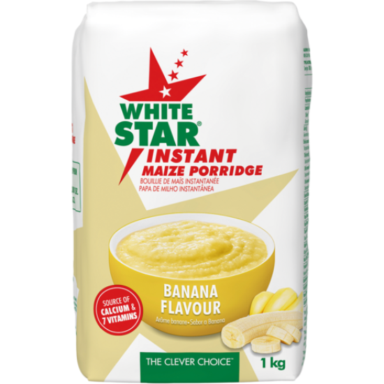 WHITE STAR INSTANT MAIZE BANANA 1KG