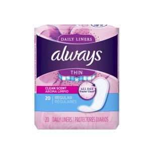 ALWAYS PANTY LINERS REGULAR WRAPPED 20EA