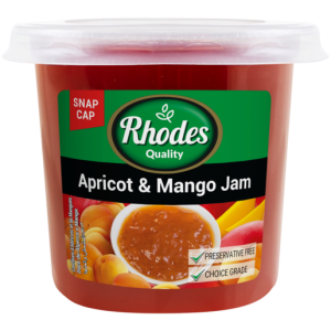 RHODES JAM APRICOT&MANGO PLASTIC 600GR