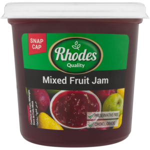 RHODES JAM MIX FRUIT PLASTIC 600GR